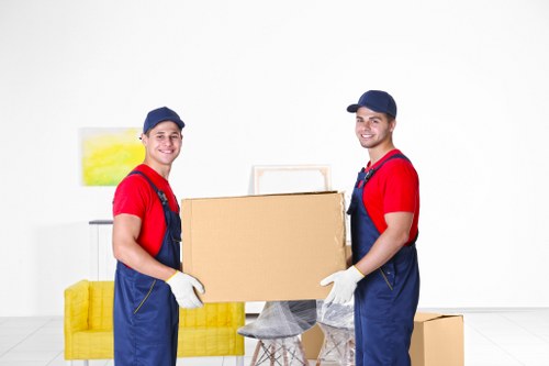 Removal team helping with a South Kensington flat move