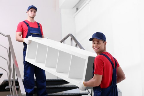 Careful furniture handling during a South Kensington office move