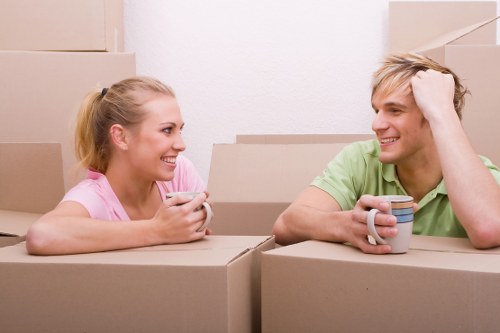 Careful handling of belongings during a South Kensington move