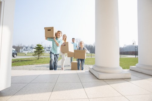 Man and van moving service in South Kensington with careful loading