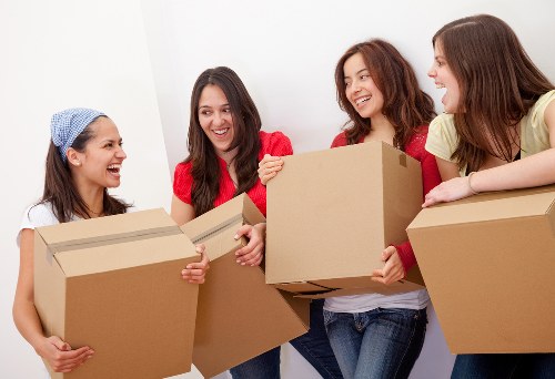Removal team planning a house move in South Kensington