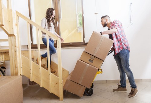 Boxes and wrapping materials for office or home packing in South Kensington
