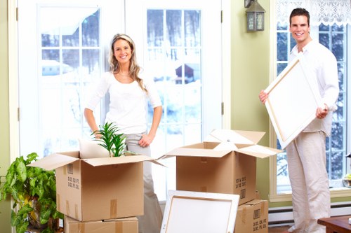 Careful wrapping and loading of household furniture for transport